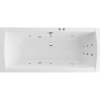 Акриловая ванна Excellent Aquaria Lux WAEX.AQU18.LINE 180x80 см, с гидромассажем, с каркасом, со сливом-переливом