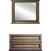 Зеркало Misty Винтаж 100 дуб, с полкой