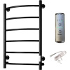 Полотенцесушитель электрический Тругор Пэк сп 5 80х50 с выключателем, черный