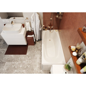 Купить Акриловая ванна Vagnerplast Aronia 150x70 см, с каркасом в Москве с доставкой Акриловая ванна Vagnerplast Aronia 150x70 см, с каркасом