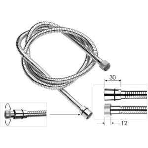 Душевой шланг Remer 333CNDGAT150