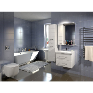 Тумба с раковиной СанТа Омега 50 подвесная