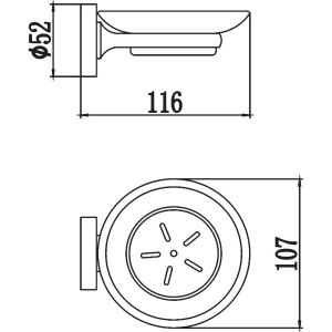 Мыльница Savol 87 S-008759 хром