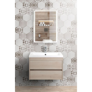 Тумба с раковиной Art&Max Family 60, подвесная, Pino Bianco