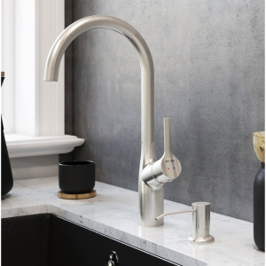 Купить Дозатор для кухонной мойки AM.PM X-Joy A8437111 сатин в Москве с доставкой Дозатор для кухонной мойки AM.PM X-Joy A8437111 сатин