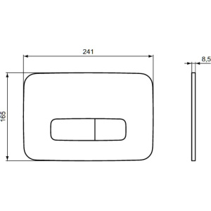 Кнопка смыва Ideal Standard Oleas R0459AW белая матовая