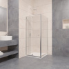 Душевой уголок RGW Passage PA-02+80 см (77-90)x80x185 профиль хром, стекло прозрачное