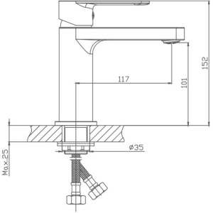Смеситель для раковины Haiba HB617 HB10617