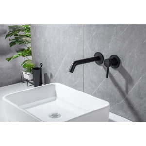 Смеситель для раковины Allen Brau Priority 5.31030-31 С ВНУТРЕННЕЙ ЧАСТЬЮ чёрный матовый