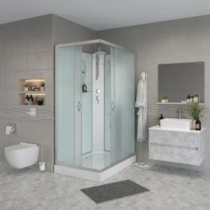 Душевая кабина Niagara Classic NG-43975-14QBKT, 90х70 см, без крыши, с тропическим душем