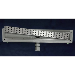 Душевой трап (лоток) CTESI Way Square 600 с решеткой и опорами