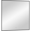 Зеркало DIWO Элиста, 100x100 черное, с подсветкой сенсорной, квадратное, в скандинавском стиле