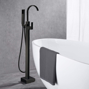 Купить Напольный смеситель для ванны с душем BOCH MANN Resia BM9191 матовый черный в Москве с доставкой Напольный смеситель для ванны с душем BOCH MANN Resia BM9191 матовый черный