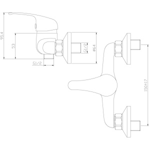 Смеситель для душа Rossinka Y35-41