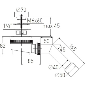Сифон для поддона Virplast Элит 30975114