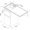 Мебель для ванной AM.PM X-Joy 40 L под узкую стиральную машину