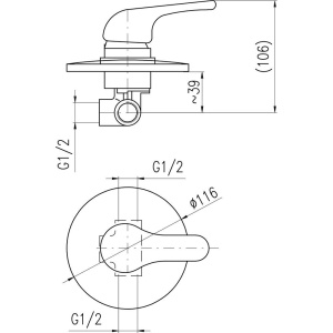Купить Смеситель для душа Rav Slezak Sazava SA083 С ВНУТРЕННЕЙ ЧАСТЬЮ в Москве с доставкой Смеситель для душа Rav Slezak Sazava SA083 С ВНУТРЕННЕЙ ЧАСТЬЮ