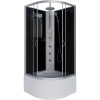 Душевая кабина Niagara Classic NG-2509-14BKTG, 100х100 см, без крыши, с тропическим  душем и гидромассажем