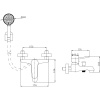 Смеситель для ванны с душем STWORKI Берген WFT1021-2