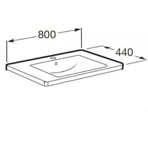Раковина встраиваемая Roca The GAP! 80 327470000 белая