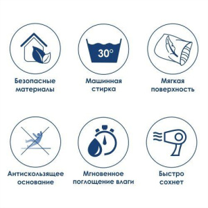 Купить Коврик Wasserkraft Dill BM-3923 medium green в Москве с доставкой Коврик Wasserkraft Dill BM-3923 medium green