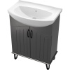 Тумба с раковиной DIWO Сочи 65, антрацит