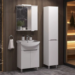 Тумба с раковиной SanStar Лайн 60 белая