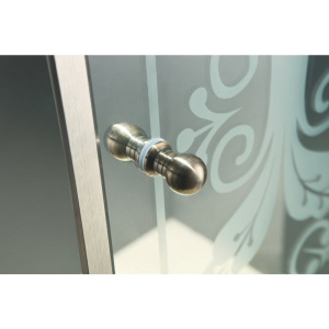 Купить Душевой уголок Cezares Giubileo -A-2-100 стекло с узором, бронза в Москве с доставкой Душевой уголок Cezares Giubileo -A-2-100 стекло с узором, бронза