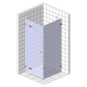 Душевой уголок Cezares Slider AH 1 80-100/110 BR Nero профиль черный, стекло бронза