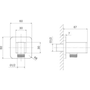 Купить Шланговое подключение IDDIS Slide SLI60CBi62, хром в Москве с доставкой Шланговое подключение IDDIS Slide SLI60CBi62, хром