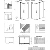 Душевой уголок Radaway Espera KDJ, 100x90 R