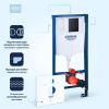 Система инсталляции для унитазов Grohe 38811KFO, 3 в 1 с кнопкой смыва с шумоизоляционной панелью Grohe 37131000