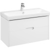 Тумба с раковиной Aquaton Оливия 90 1A2544K0OL010 белая матовая