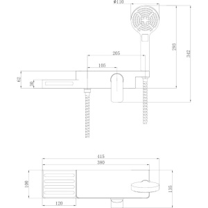 Смеситель для душа Lemark Unibox LM6903CW