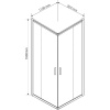 Душевой уголок Vincea Garda VSS-1G9011CLGM 110x90 см, профиль вороненая сталь, стекло прозрачное