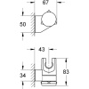 Настенный держатель Grohe Relexa Plus 28623000, для душа