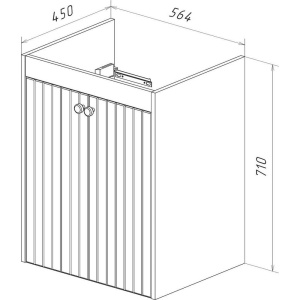 Купить Тумба с раковиной Lemark Romance 60 белая глянцевая в Москве с доставкой Тумба с раковиной Lemark Romance 60 белая глянцевая