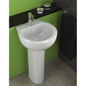 Купить Раковина Sanita luxe Art luxe с пьедесталом в Москве с доставкой Раковина Sanita luxe Art luxe с пьедесталом