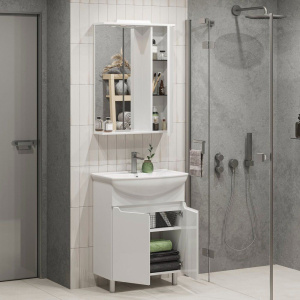 Тумба с раковиной SanStar Bianca 65