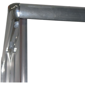 Душевой уголок Parly QZ81S 80x100, с поддоном, профиль хром, стекло тонированное