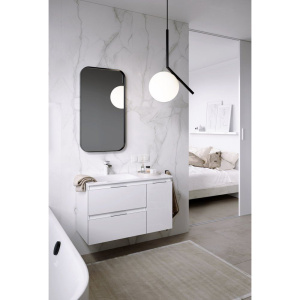 Тумба с раковиной Aqwella 5 stars Accent 90 L, белая