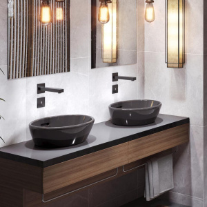 Купить Смеситель для раковины Timo Selene 2073/03SM С ВНУТРЕННЕЙ ЧАСТЬЮ, черный в Москве с доставкой Смеситель для раковины Timo Selene 2073/03SM С ВНУТРЕННЕЙ ЧАСТЬЮ, черный