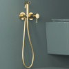Гигиенический душ Teska Atlas Tera T5737 со смесителем, С ВНУТРЕННЕЙ ЧАСТЬЮ, золотой