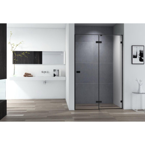 Душевая дверь в нишу Cezares Bellagio BELLAGIO-B-12-100-C-NERO 100 см, черная