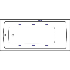 Купить Акриловая ванна Excellent Aquaria WAEX.AQU17.SOFT 170x75 см, с гидромассажем, с каркасом, со сливом-переливом в Москве с доставкой Акриловая ванна Excellent Aquaria WAEX.AQU17.SOFT 170x75 см, с гидромассажем, с каркасом, со сливом-переливом