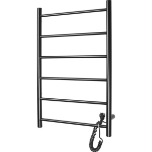 Купить Полотенцесушитель электрический Domoterm Классик DMT 109-6 80х50, R, черный матовый в Москве с доставкой Полотенцесушитель электрический Domoterm Классик DMT 109-6 80х50, R, черный матовый