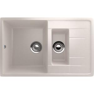 Комплект Мойка кухонная Ulgran U-205 -331 белая + Смеситель MEGA Mega