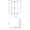 Душевой уголок Vincea Dice VSS-4D100CL 100х100 см, профиль хром