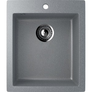 Комплект Мойка кухонная Ulgran U-404 -309 темно-серая + Смеситель U-005 -309 темно-серый