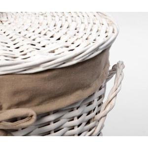 Купить Корзина для белья Wasserkraft Aller WB-106-S белая, малая в Москве с доставкой Корзина для белья Wasserkraft Aller WB-106-S белая, малая